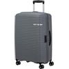 American Tourister Trolley Liftoff, grigio, m, Trolley rigido con ruote doppie a 360°