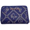 Giulia Pieralli Portafoglio Donna In Pvc Personalizzato Borsellino Portamonete Carte Credito Banconote Blu