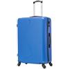 CELIMS - Valigia Grande 23 kg Rigida a 4 Ruote Leggera | Valigia da Stiva 75cm | Lucchetto Integrato | ABS | Trolley Grande 75cm con 4 Ruote | Blu
