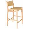 Dutch Bone DutchBone Sedia Alta da Bar Cecile - Sgabello da Bancone Beige