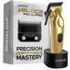 Cocco Veloce Pro Clipper Gold - tagliacapelli | Digital Gap Ambassador - Lama conica in grafene, per barbieri professionisti, motore BLDC 7200 giri/min