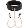 Generico Sexy collare con pinzette per capezzoli nipple clamp bdsm pinzette capezzoli giorcvhie erotici di coppia feticismo bondage