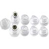 Elitzia Hydrafacial Replacement Tips Vortex Beauty Tips Dermabrasion Tips For Water Peel Aqua Peel Hydrofacial Parts plastic 9 Pcs For Elitzia ETLB245 Or ET89 ETLB248 Beauty Machine