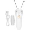 FOTABPYTI Epilatore Viso Donna, Epilatore per Filettatura Epilatore Donna, Depilatore Elettrico con epilatore per Filo di Cotone con Ricarica USB per Donne (Host + Filo di Cotone + Cavo USB)(Oro)