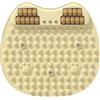 Generic Tavola per digitopressione da jogging, per massaggi e digitopressione, tappetino per massaggi ai piedi, per agopressione per dragare i meridiani e rilassare i muscoli (giallo)