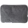Marco Paul Interiors Marco Paul - Borsa dell'acqua calda elettrica ricaricabile con morbido rivestimento grigio in peluche, cuscinetto riscaldante riutilizzabile senza fili per alleviare i muscoli, alleviare il dolore e