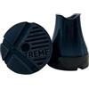 INDESMED 2x Gommini Xtreme per Stampelle e Bastone da Passeggio 19-25 mm, Nero | Massima Aderenza, TPU Alta Densità, Resistenza Estrema, 65 g, Lunga Durata, Ultima Generazione, Antiscivolo | INDESmed
