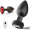 NiKi Plug anale vibratore con 2 dilatatori anali,telecomando wireless a 10 frequenze di vibrazione,piccolo butt plug per donna, massaggio prostatico maschile,sex toy anale vibrante per uomo