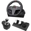 XUMIUZIY Volante con Pedali e Cambio, Volante da Gioco 270, Real Force Feedback, Set di Volanti per PC, /3, XboxOne, S witch, X box Series X|S