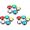 ISTOVO 15X Buttons 60mm Dome Pulsante LED da 2,36 Pollici con Micro-Interruttore per Console per Videogiochi Machine