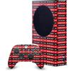 Head Case Designs Licenza Ufficiale AC Milan Milan 1899 Arte Pacchetto Console Da Gioco Wrap E Pelle Per Controller Compatibile con Xbox Series S Console & Controller Bundle