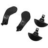 Cosiki Controller Edge Paddle Posteriori in Metallo Pulsanti di Ricambio Premium per Giochi Professionali, Installazione Semplice, per Controller Edge (BLACK)