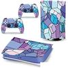GALSOR Protettivo Decal Skin Per PS 5 Disk Edition Console 2 Controller Vinile Cover Skin Wraps Per PS5 Disc Version 40651 Senza Bolle E Senza Residui
