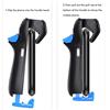 PUSOKEI Trigger per Gamepad con Motore di Vibrazione Compatibile con Controller di Gioco IOSAndroid, velocità Regolabile, Mappatura della capacità, per Giochi FPSRacing, ABSNero+Blu/83*40*30mm (Set