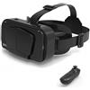 BHJAYIGS Occhiali VR, Visore Realtà Virtuale 3D, VR Visore Cuffie, Glasses 3D con Lenti HD Anti Luce Blu, Compatibili con Smartphone iPhone Android da 4,7-7,2 Pollici, Regalo di Natale, Regalo(B)