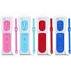 NC Wii Controller di ricambio per Wii, compatibile con Nintendo Wii/Wii U, con custodia in silicone e cinturino da polso (bianco, nero, blu, rosa)
