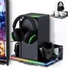 Luckit Supporto da parete con supporto di ricarica di raffreddamento per Xbox Series X/S, stazione di ricarica verticale doppio controller Luckit compatibile con console Xbox Series X/S, accessori con