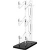 predolo Universal Controller Stand Holder Organizer Ornament Storage Desktop Display Rack Appendiabiti trasparente per display Gamepad Accs Gaming, Nero