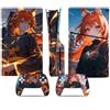 YLMKMVLCZC Pelle Decalcomania Per PS5 Slim Skin Disc Edition Console E Controller Vinyl Cover Skins Wraps Resistente Ai Graffi Compatibile No Shrinkage Forte Adesione 63489 Avvolgimento Della Pelle