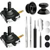 AstroniSync Kit di ricambio per joystick per controller Meta Quest 3 - 2 levette analogiche + 4 tappi per levette con strumenti - accessori Quest 3 compatibili per riparazione controller sinistra/destra