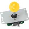 Alomejor Joystick USB Fai-da-Te, Nessun Driver Necessario con Palline Rimovibili e Rondella Antipolvere, per Computer Controller di Gioco per PC Mini (YELLOW)