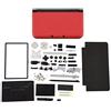 YUUGAA Custodia, Copertura Completa della Custodia, Parti di Riparazione del Guscio, Kit Completo di Sostituzione della correzione per 3DS XL(Rosso)