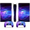 YLMKMVLCZC Pelle Decalcomania Per PS5 Slim Skin Digital Edition Console E Controller Vinyl Cover Skins Wraps Resistente Ai Graffi Compatibile Con 36835 Avvolgimento Della Pelle