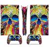 LNMLRBXEXZ Compatibile Con Adesivi Skin Per PS5 Slim Skin Disc Edition & Per Digital Console Controller Vinyl Cover Skins Wraps Scratch Resistant Compatible 44217 Avvolgimento(Disc Version)