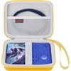 Elonbo Custodia per Anbernic RG405V Retro Handheld Game Console, Versione verticale Android Retro Handheld Gaming Travel Storage Cover Organizer Holder, Tasca a rete adatta cavi di ricarica, Giallo
