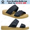 Crocs Fibbia Crocs Brooklyn bassa nera marrone 211215-00W taglia unisex