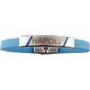 gioiellitaly Bracciale gomma celeste con targa scritta napoli regolabile smalto bianco azzurro idea regalo unisex uomo donna ragazzo ragazza tifoso del napoli