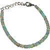 Neerupam Collection Argento Sterling 925 | Bracciale 7 Pollici Con Opale Etiope Welo | 5mm Naturale Fuoco Opale Liscio Rondella Pietre Preziose | Perle di Qualità AAA | Gioielli per Donne