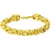 FILANGO Bracciale in argento 925 rodiato/placcato oro, argento, Länge: 21cm | Stärke: 3,2mm, Argento, Senza gemme