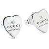 Gucci Orecchini Trademark Cuore Argento 925 Ybd223990001