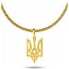 d'origine Collana con stemma ucraino, catena ucraina, catena a tre punti, gioielli ucraini, gioiello ucraino, stemma ucraino da uomo, Oro