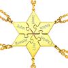 FaithHeart Collana dell'Amicizia 2/3/4/5/6/7/8 Pezzi Ciondoli a Cuore Separabili Nomi Personalizzati del Migliore Amici Catene Regolabili Gioielli Best Friends BFF per il Regalo di Natale Compleanno