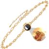 AOiViOZ Braccialetto di Proiezione Personalizzato in Argento - Bracciale Commemorativo con Foto Nascosta, Regalo per Anniversari, Compleanni e Laurea-Oro