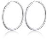 U7 Orecchini Cerchio Donna Acciaio Inossidabile Orecchini Cerchio Grandi 60mm Tondi Regalo Natale per Donna Ragazza Moglie