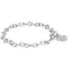 S'Agapõ Bracciale Donna, Bracciale Componibile in Acciaio con Simbolo Quadrifoglio | Collezione Happy - SHAC56