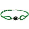 Filu & Trama Bracciale Donna Su Coccu sardo argento onice e cordino Portafortuna Sardegna