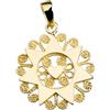 Giuseppe Di Rienzo Gioielli Di Rienzo Giuseppe Gioielli Ciondolo Presentosa dʼAbruzzo con Un Cuore | Argento 925‰ laminato in Oro Giallo P02G