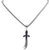 IOETSEUT Gioielli religiosi vintage Scrittura incisa Imam Ali spada collana catena islamica musulmana arte gioielli