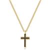 Brosway Collana Uomo, Collana Lunga in Acciaio e Cubic Zirconia con Simbolo Croce | Collezione Backliner - BBC02