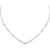 TRUSSARDI T-Logo Collana Donna in Acciaio, Zirconi - TJAXC04