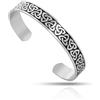 SIPURIS Bracciale con nodo celtico per donna uomo celtico Triquetra Trinity Knot Viking Bracciale in acciaio inossidabile Nordic Irish Regolabile Open Bangle Talismano gioielli pagani