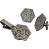 ASVP Shop Set regalo di gemelli e fermacravatta D&D D20 alla moda - Perfetto set di accessori per giocatori di giochi di ruolo, One Size, Metallo, Non pietra preziosa