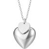 amorili Chiama Angeli Cuore in Acciaio Inox - Richiamo per Gravidanza con Campanellino, Regalo Premaman per Mamme in Attesa, Ciondolo Porta Fortuna - cll2011