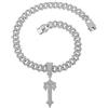 Jpltlvy Collana da uomo con ciondolo a forma di spada a croce, stile hip hop, gioiello audace regalo per lui e lei urbano, 45 cm