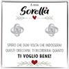 Bramart Orecchini Nodo Donna Sorella con finitura in Oro bianco 18k Regalo sorelle Idea per lei Compleanno, Natale - Cofanetto con DEDICA incluso. (Orecchini Nodo Argento - Sorella)