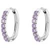 Brosway Orecchini Donna, Orecchini a Cerchio in Acciaio e Cubic Zirconia | Collezione DESIDERI - BEIE021